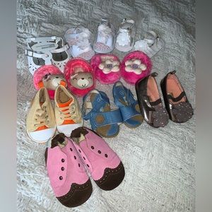 ❤️ Baby shoe bundle. 9 pairs sizes 0 to 2